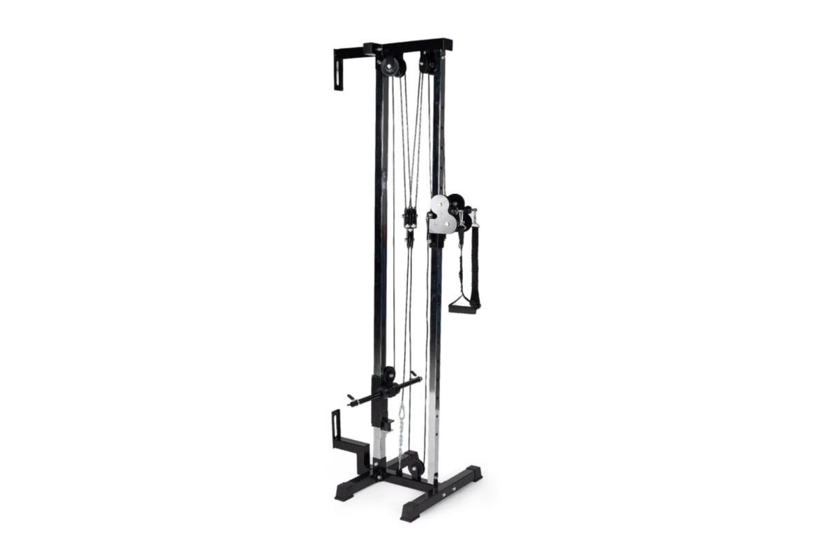 titan fitness short wall mounted pulley tower